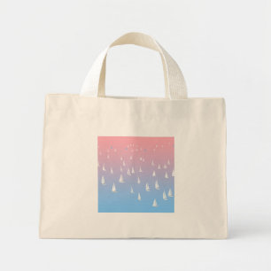 Sailing Boats on the Ocean Mini Tote Bag
