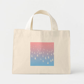 Sailing Boats on the Ocean  Mini Tote Bag