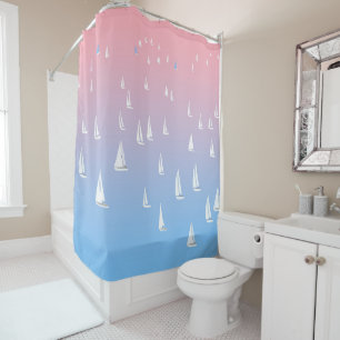 Sailing Boats on the Ocean   Shower Curtain