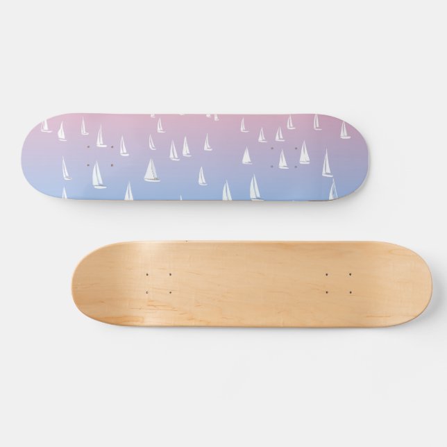 Sailing Boats on the Ocean   Skateboard (Horz)