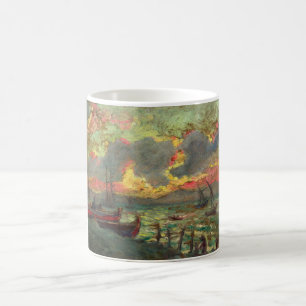 Sailing Boats on the Shore (by Kimon Loghi) Coffee Mug