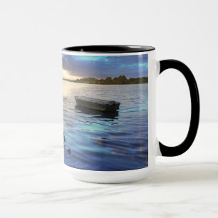 Sailing Boats Reflection From The Sunset Mug
