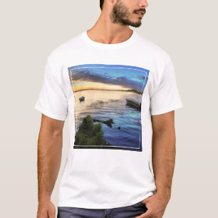 Sailing Boats Reflection From The Sunset T-Shirt