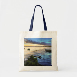 Sailing Boats Reflection From The Sunset Tote Bag