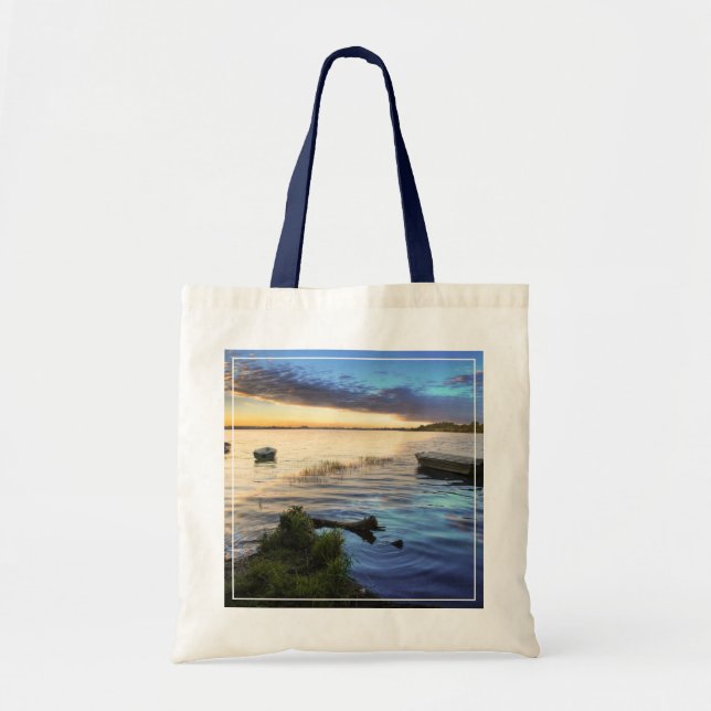 Sailing Boats Reflection From The Sunset Tote Bag (Front)