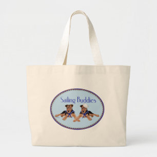 Sailing Buddies Large Tote Bag
