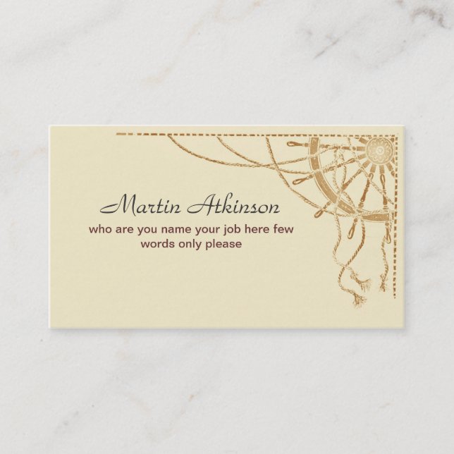sailing business card (Front)