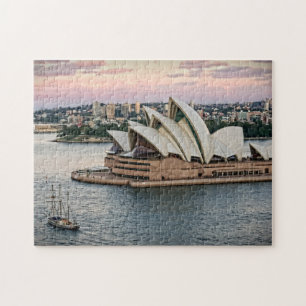 Sailing by the Sydney Opera House - 11x14 - 252 pc Jigsaw Puzzle