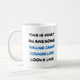 sailing camp counsellor, awesome coffee mug