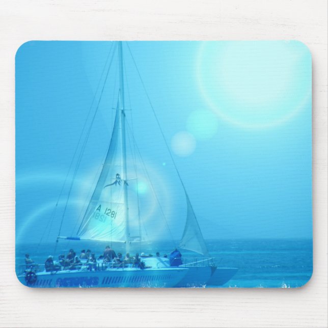 Sailing Catamaran Mouse Pad (Front)