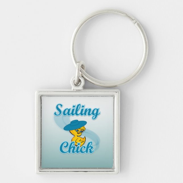 Sailing Chick #3 Key Ring (Front)
