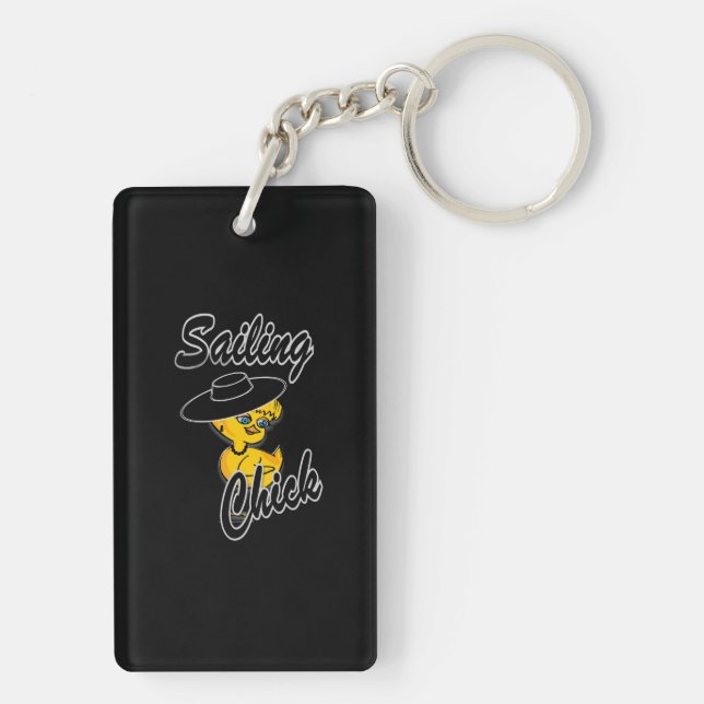 Sailing Chick #4 Key Ring (Back)