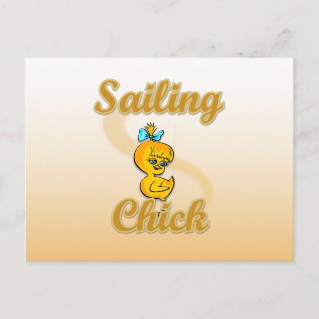 Sailing Chick Postcard (Front)