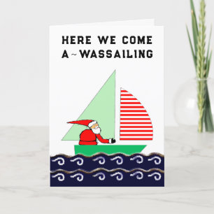 Sailing Christmas holiday cards
