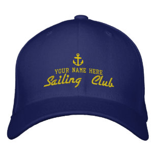 Sailing club yachting embroidered hat