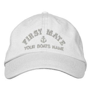 Sailing crew fist mate embroidered hat