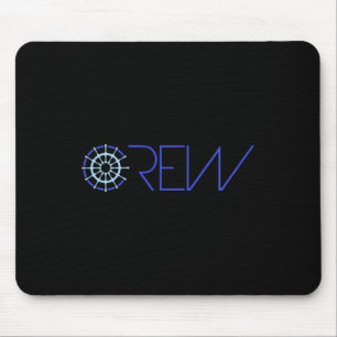 Sailing Crew Sailing Team Ship Steering Wheel Text Mouse Pad