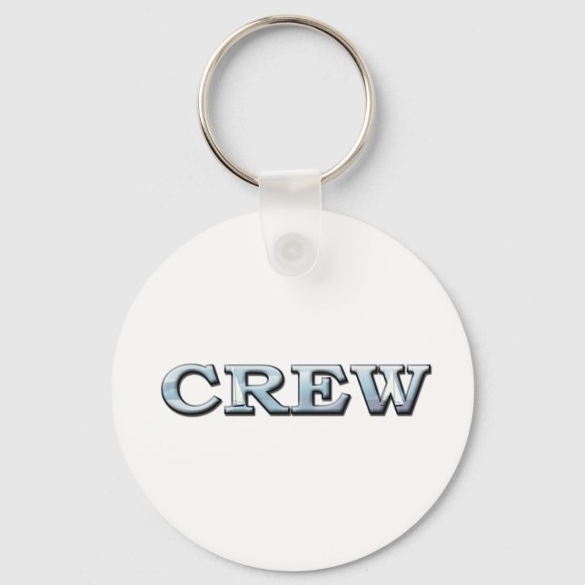 Sailing Crew Text  Illustration Keychain (Front)