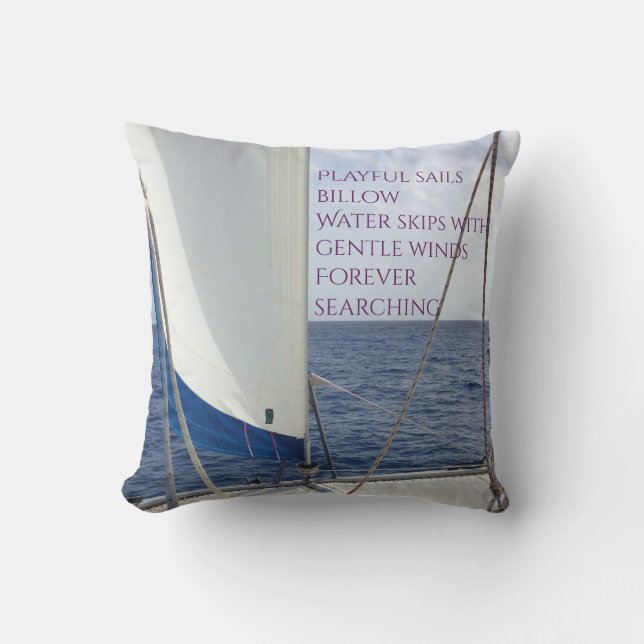 Sailing customisable cushion (Front)