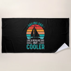 Sailing Dad Beach Towel