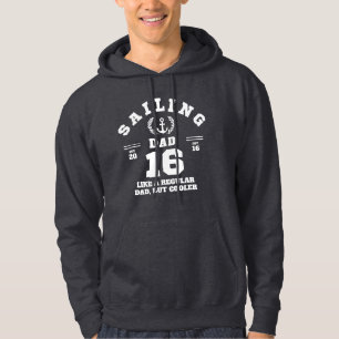 Sailing Dad Funny Boating Established 2016 Hoodie
