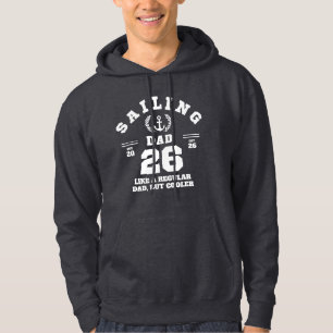 Sailing Dad Funny Boating Established 2026 Hoodie