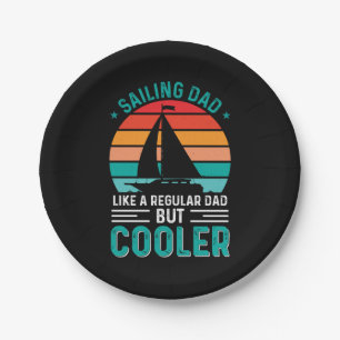 Sailing Dad Paper Plate
