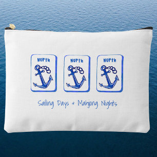 Sailing Days & Mahjong Nights Nautical Mahjong Accessory Pouch