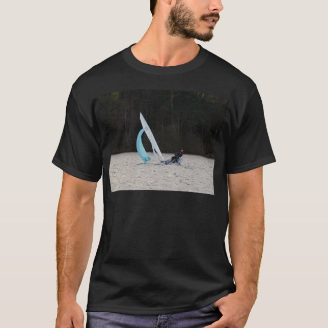 Sailing Dinghy At Speed T-Shirt (Front)