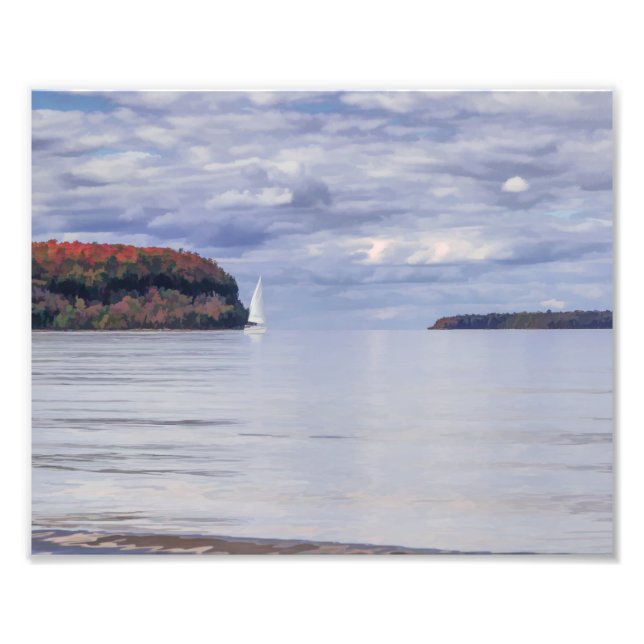 Sailing Door County Photo Print (Front)