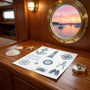 Sailing Dreams Nautical Sticker Sheet