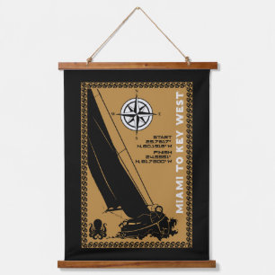 Sailing Florida Miami Key West Hanging Tapestry
