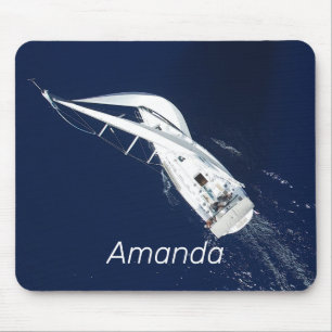 Sailing Freedom Bird's Eye View Mouse Pad