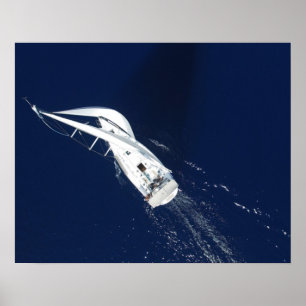 Sailing Freedom Bird's Eye View Poster