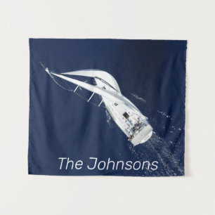 Sailing Freedom Bird's Eye View Tapestry