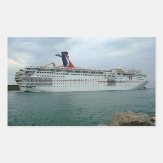 Sailing from Port Canaveral Rectangular Sticker (Front)