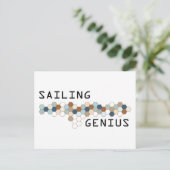 Sailing Genius Postcard (Standing Front)