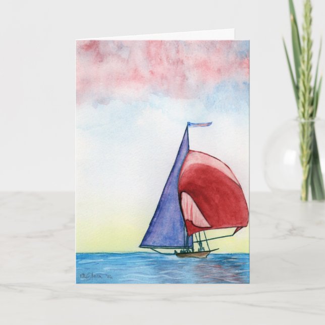 Sailing Greeting Card (Front)