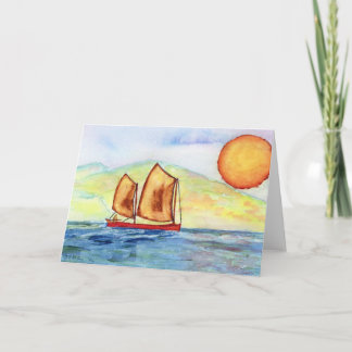 Sailing Greeting Card