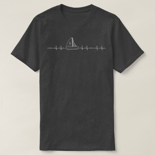 Sailing heartbeat T-Shirt (Design Front)