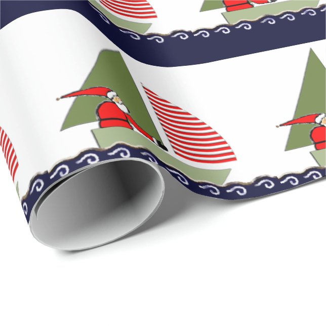 Sailing Holiday Gift Wrapping Paper (Roll Corner)
