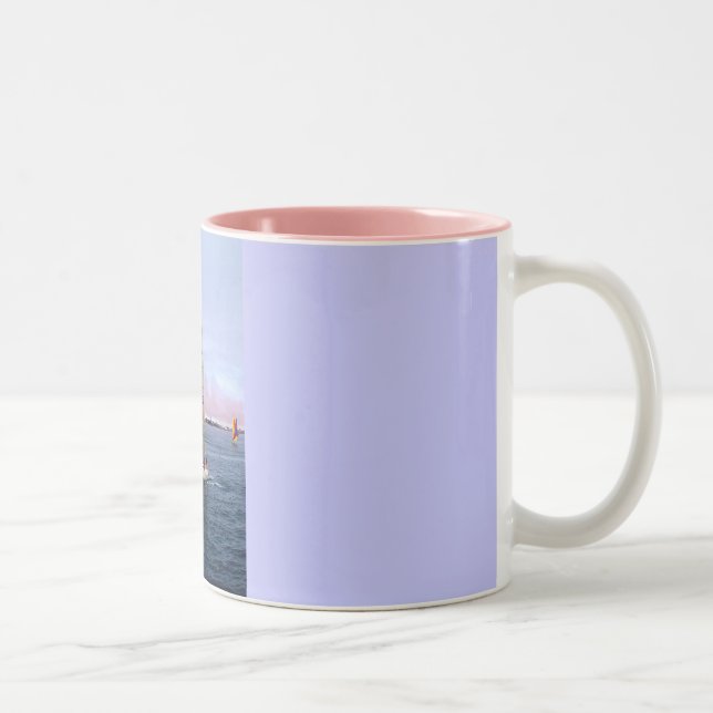 SAILING IN GUERNSEY Two-Tone COFFEE MUG (Right)