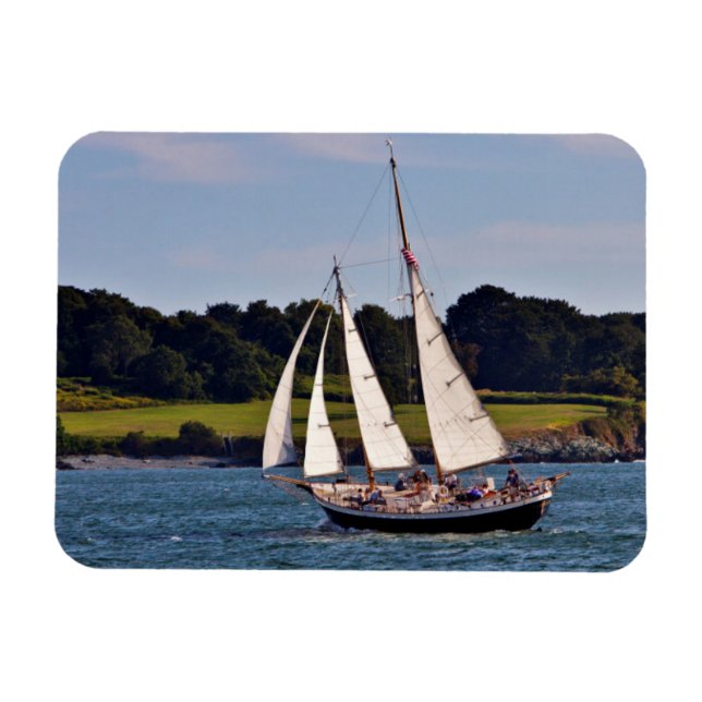 Sailing In Newport, Rhode Island, USA Magnet (Horizontal)