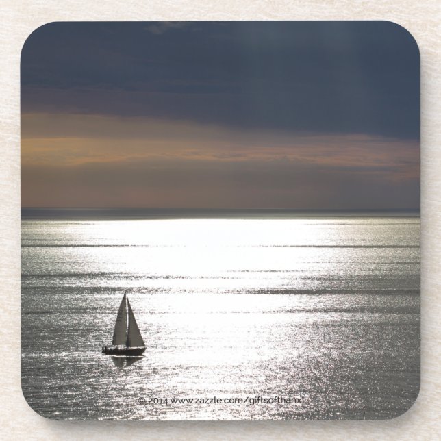 Sailing in Santa Monica - Set of 6 Coasters (Front)