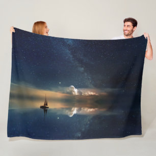 SAILING in SPACE Fleece Blanket