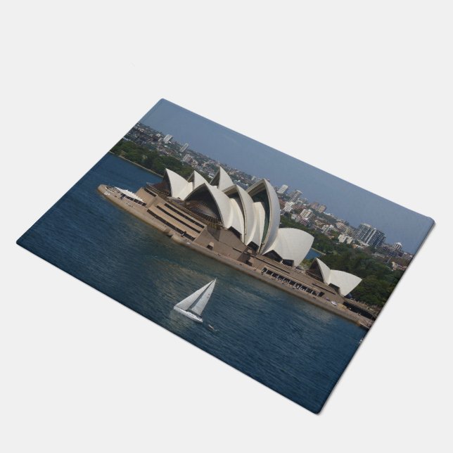 sailing in Sydney - doormat (Angled)