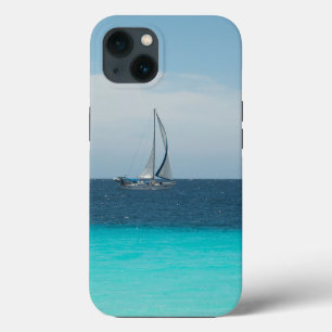 Sailing in the Caribbean Sea #1 #ocean #wall #art iPhone 13 Case