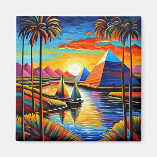 Sailing in the land of the Pyramids 1 Magnet