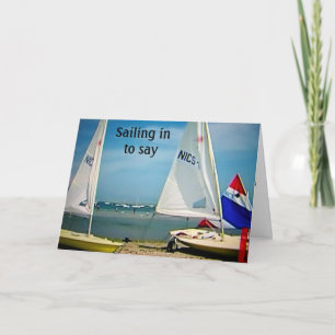 SAILING IN TO SAY HAPPY 18th BIRTHDAY Card