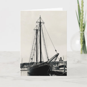 Sailing into History Tall Ship Photo Greeting Card